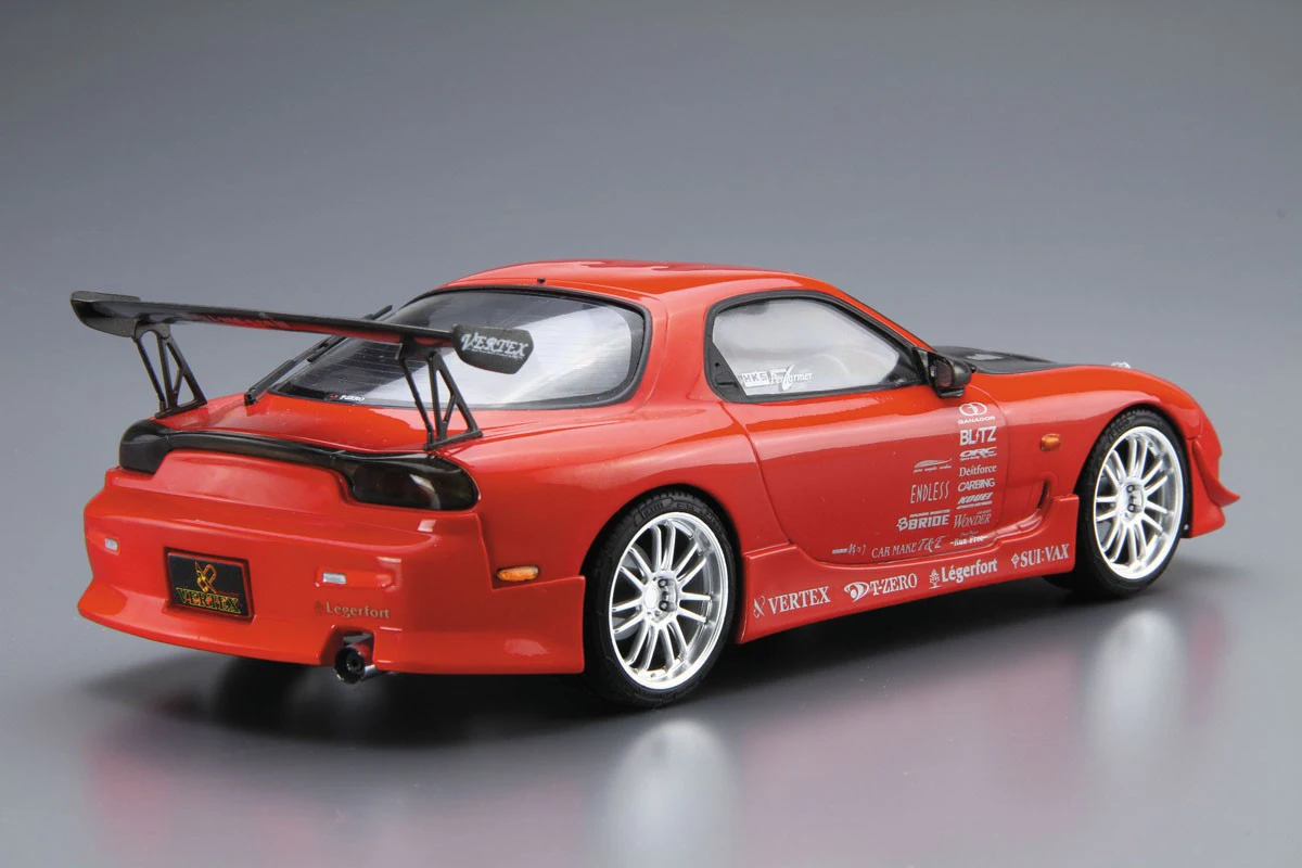 Aoshima 05839 1/24 Mazda Vertex FD3S RX-7`99 Racing Sport Jármű, Autó, Hobbi, Játék, Műanyag Modell Építési Szerelési Készlet2